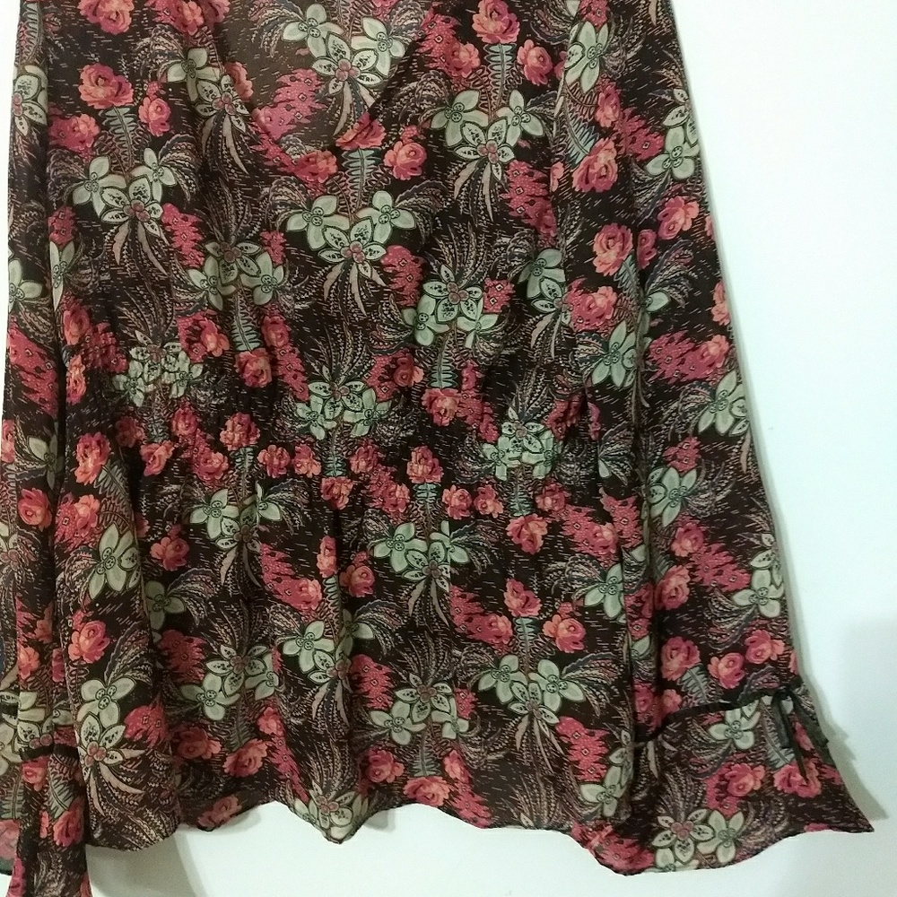 Nicole Miller size 14 Floral multicolor top